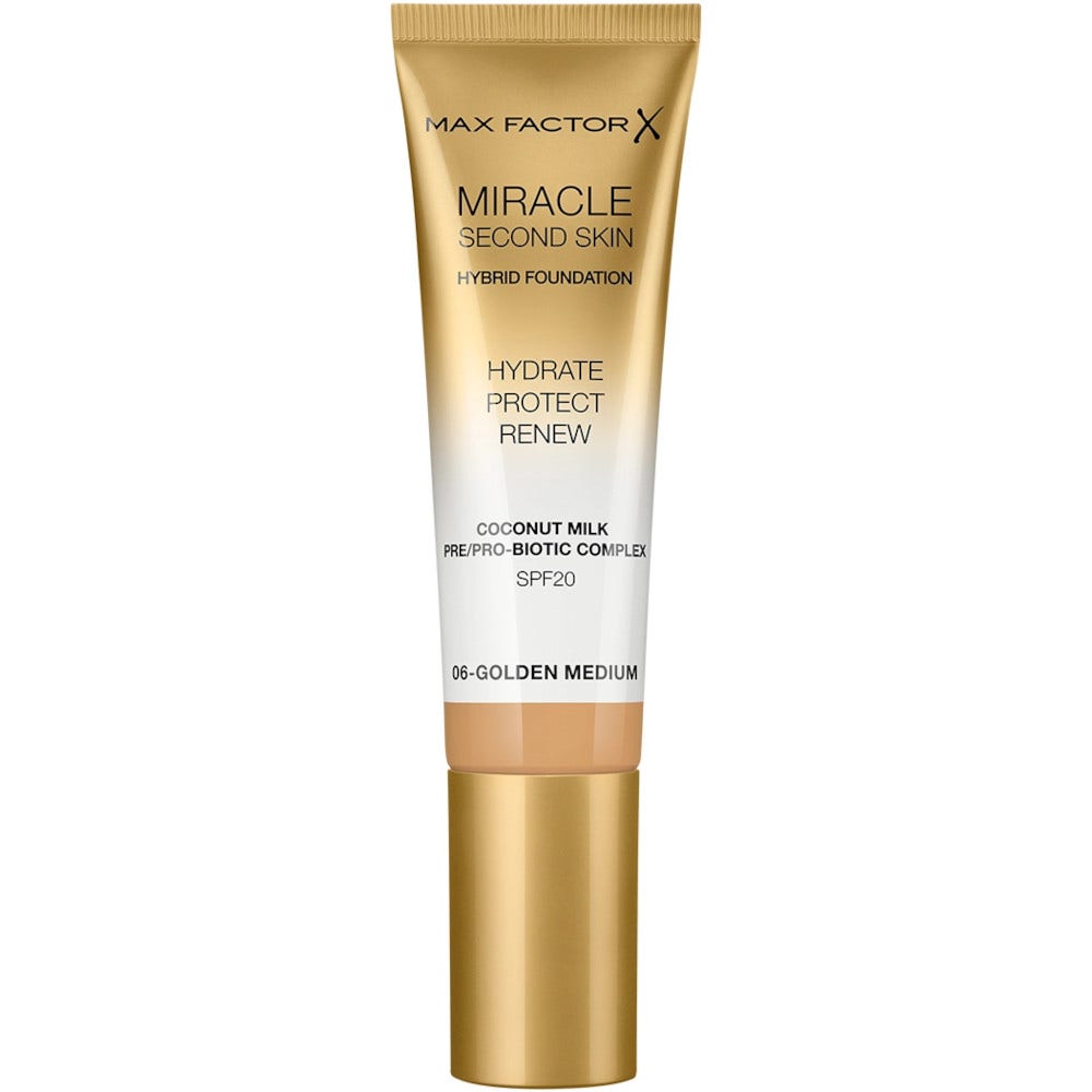 Max Factor Miracle Second Skin Fondotinta Liquido 30ml 06-Golden Medium