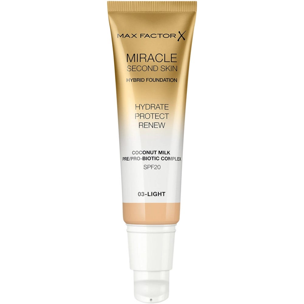 Max Factor Miracle Second Skin Fondotinta Liquido 30ml 03-Light