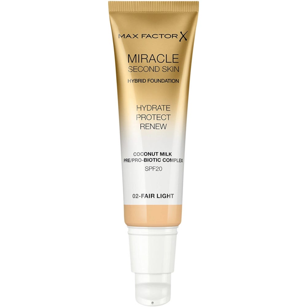 Max Factor Miracle Second Skin Base de maquillaje líquida 30 ml 02-Fair Light