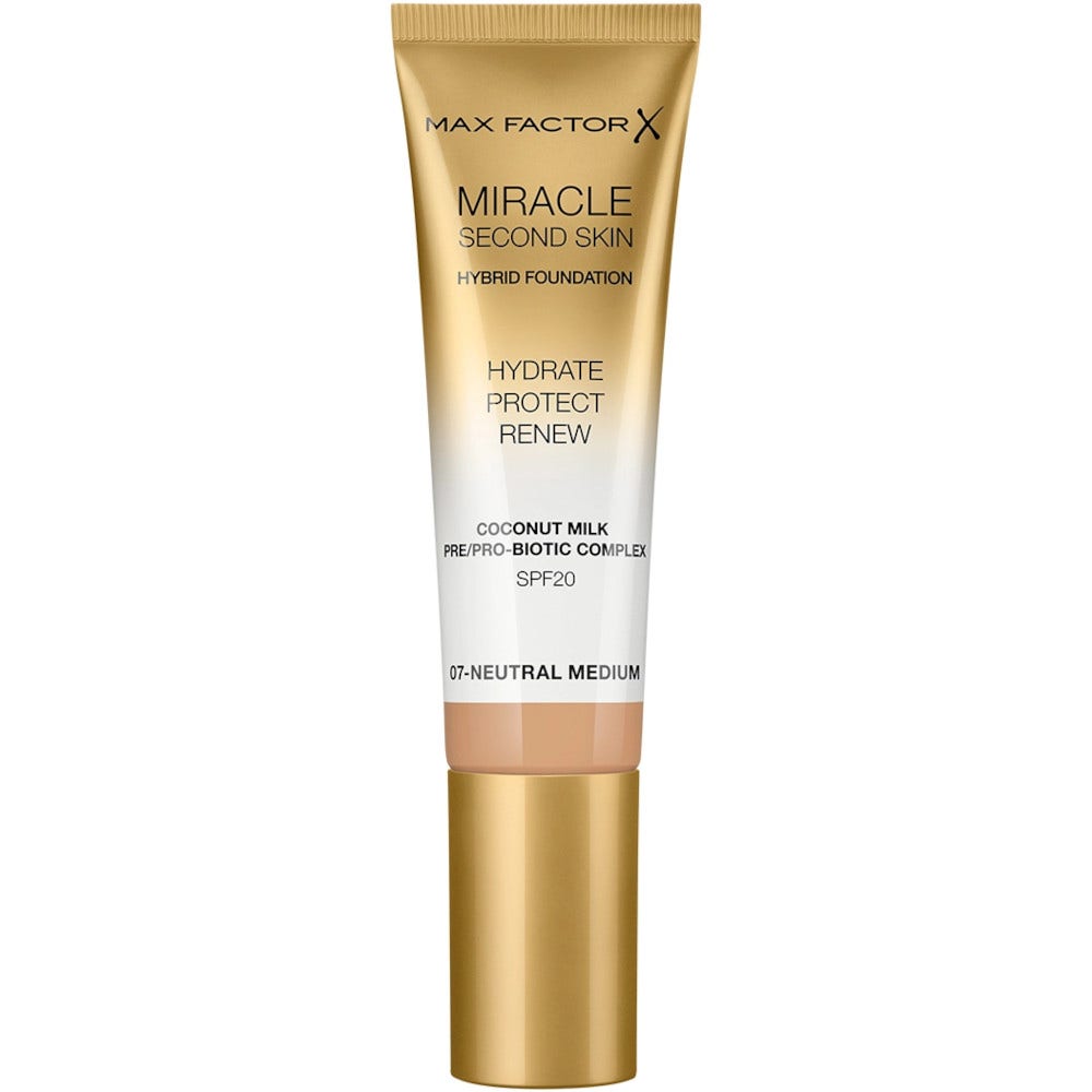 Max Factor Miracle Second Skin Fondotinta Liquido 30ml 07-Neutral Medium