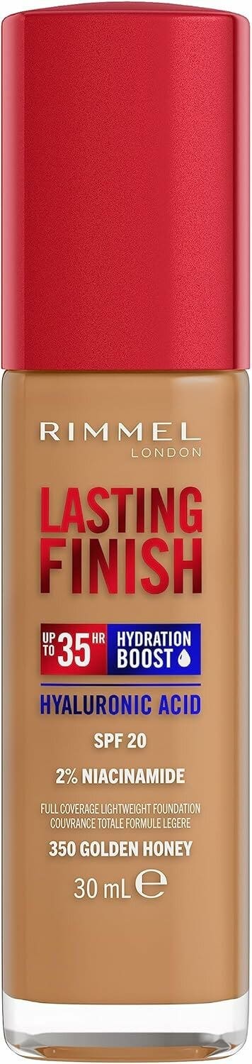 Rimmel Fondotinta Lasting Finish 35h Con Acido Ialuronico 350 Golden Honey 30ml