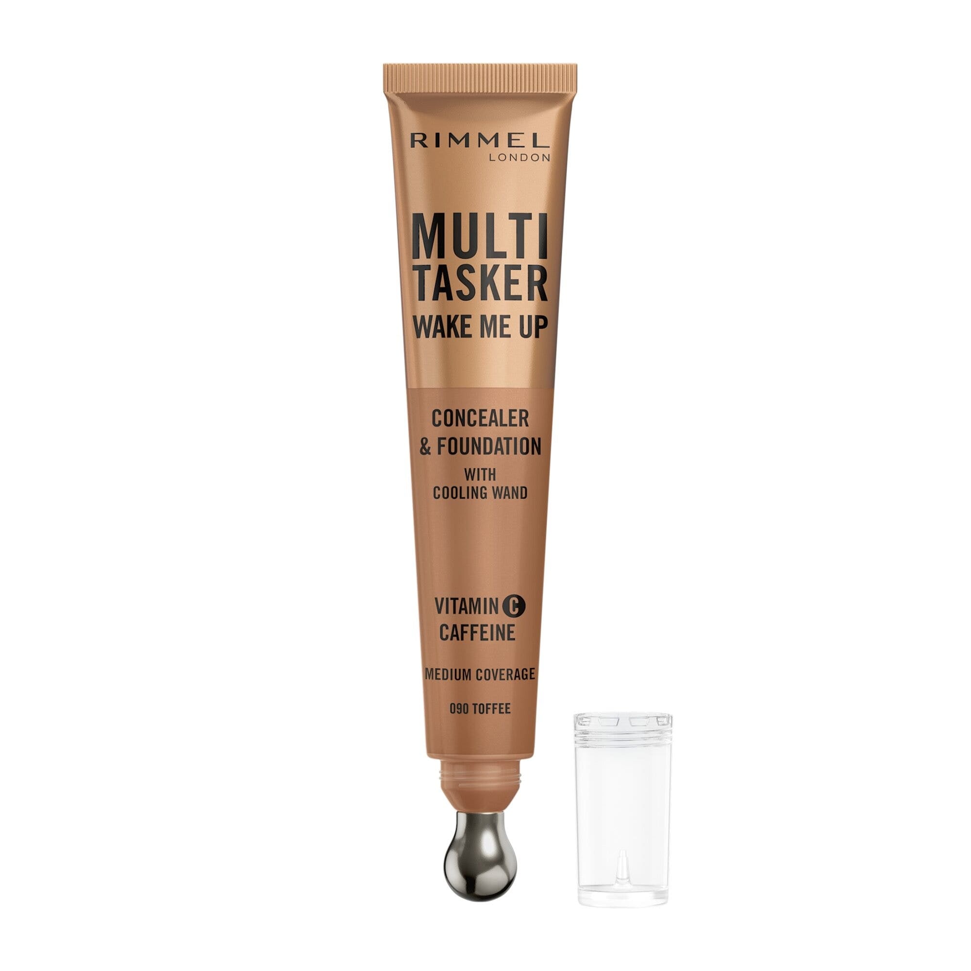 Rimmel Multi-tasker Wake Me Up Correttore & Fondotinta Formula Vegana 090 Toffee 20ml