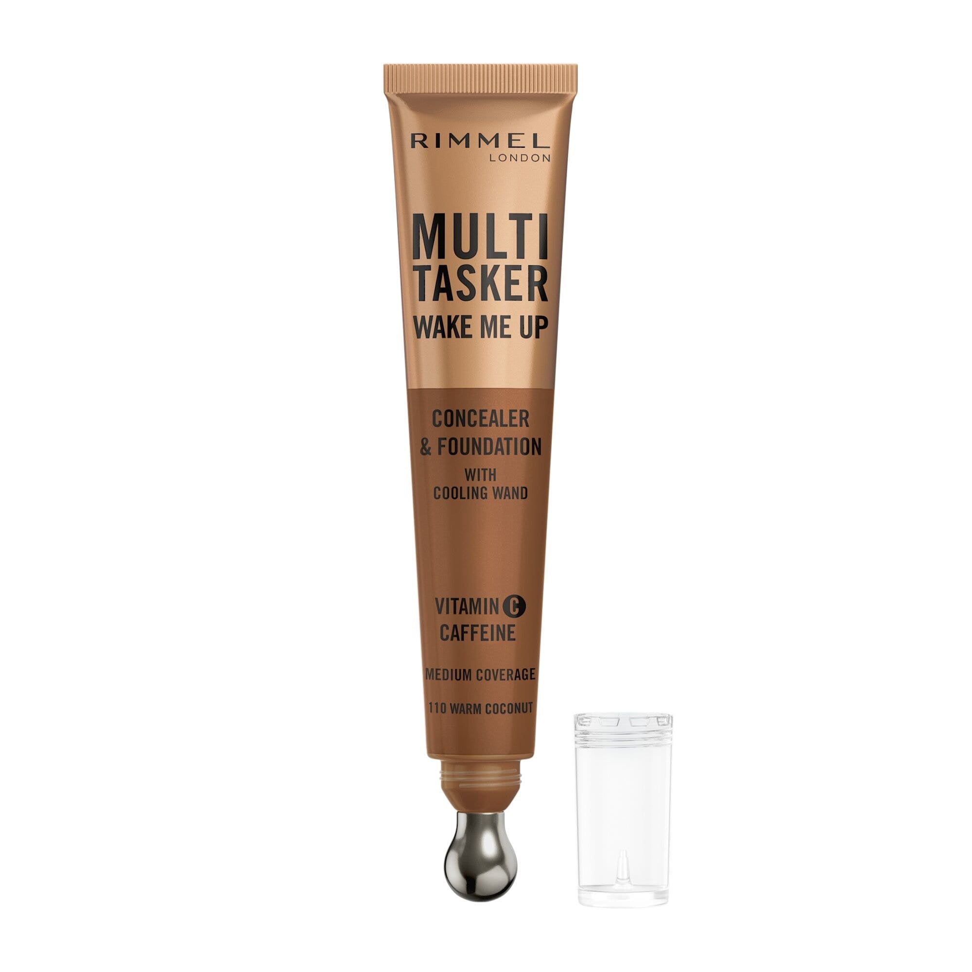 Rimmel Multi-tasker Wake Me Up Correttore & Fondotinta Formula Vegana 110 Warm Coconut 20ml