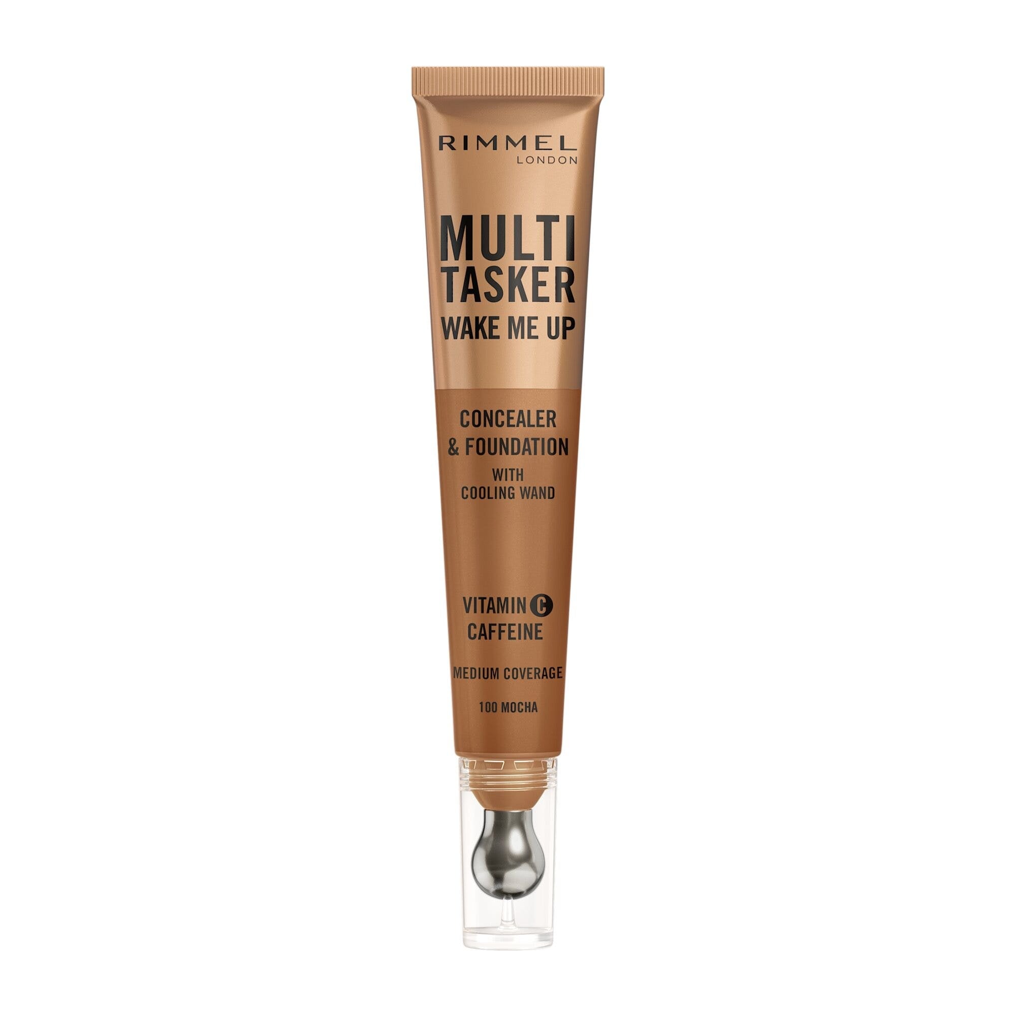 Rimmel Multi-tasker Wake Me Up Correttore & Fondotinta Formula Vegana 100 Mocha 20ml