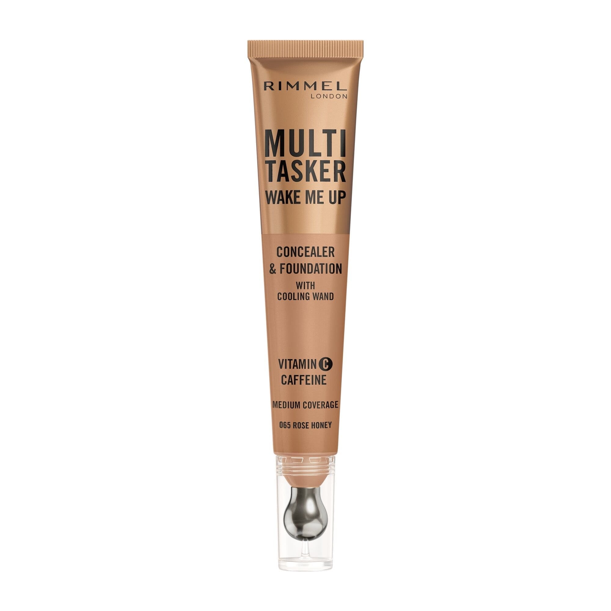 Rimmel Multi-tasker Wake Me Up Correttore & Fondotinta Formula Vegana 065 Rose Honey 20ml