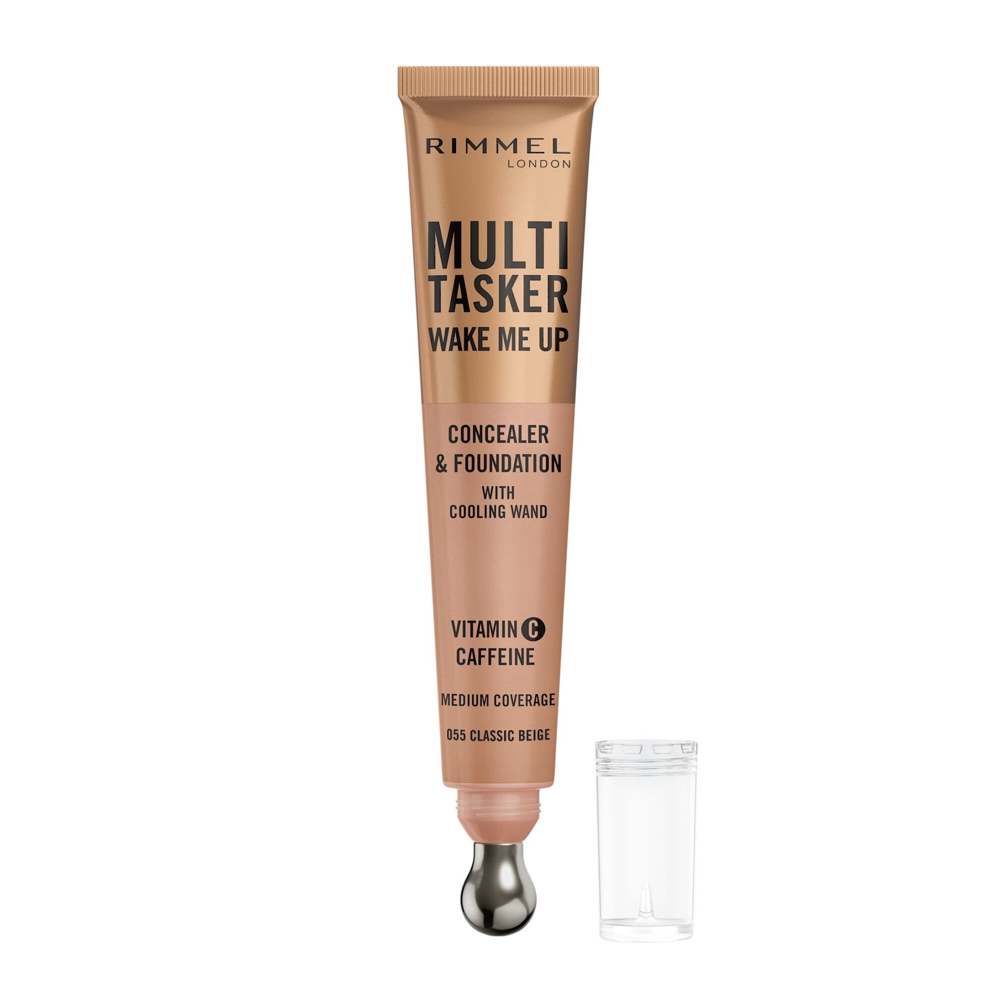 Rimmel Multi-tasker Wake Me Up Correttore & Fondotinta Formula Vegana 055 Classic Beige 20ml