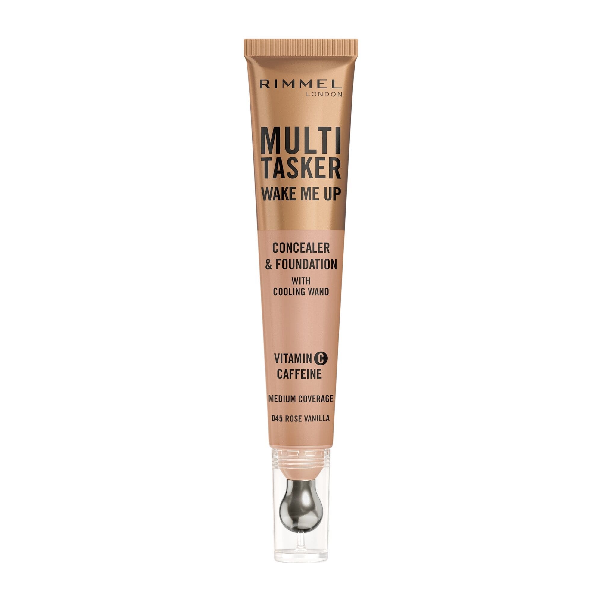 Rimmel Multi-tasker Wake Me Up Corrector y Base de Maquillaje Fórmula Vegana 045 Classic Ivory 20 ml
