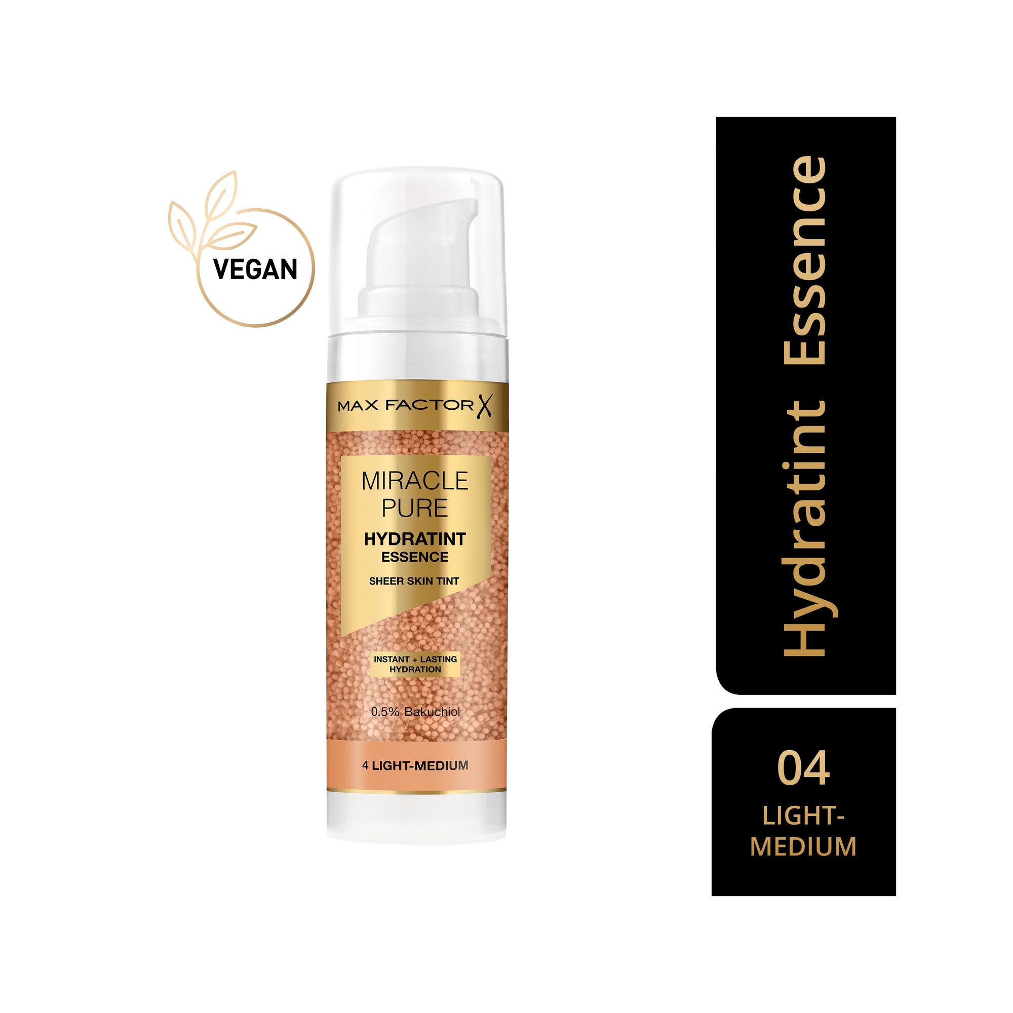 Max Factor Miracle Pure Hydratint Essence Fondotinta 4 Light-Medium 30ml
