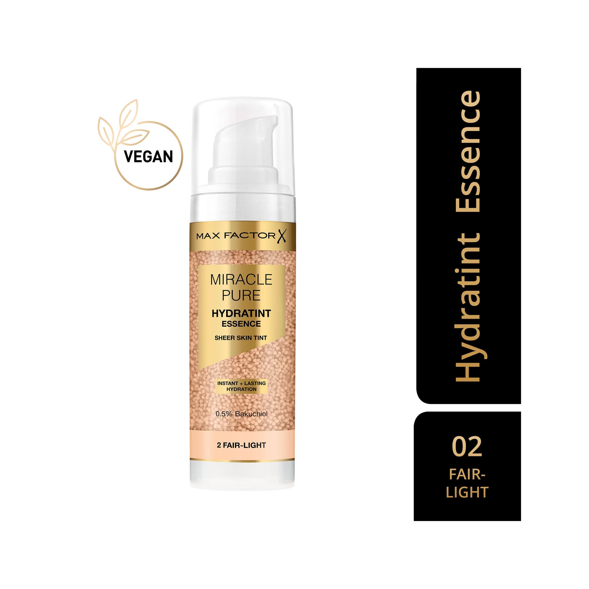 Max Factor Miracle Pure Hydratint Essence Fondotinta 2 Fair-Light 30ml