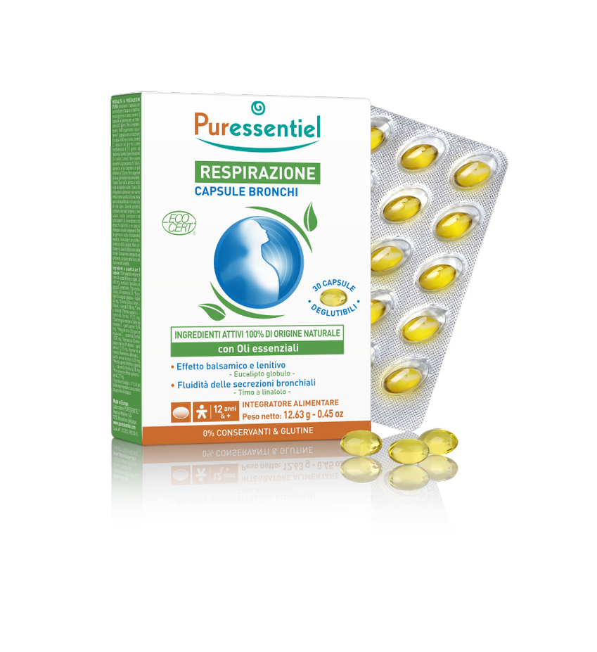 Puressentiel Cápsulas respiratorias bronquiales ecológicas 30 cápsulas