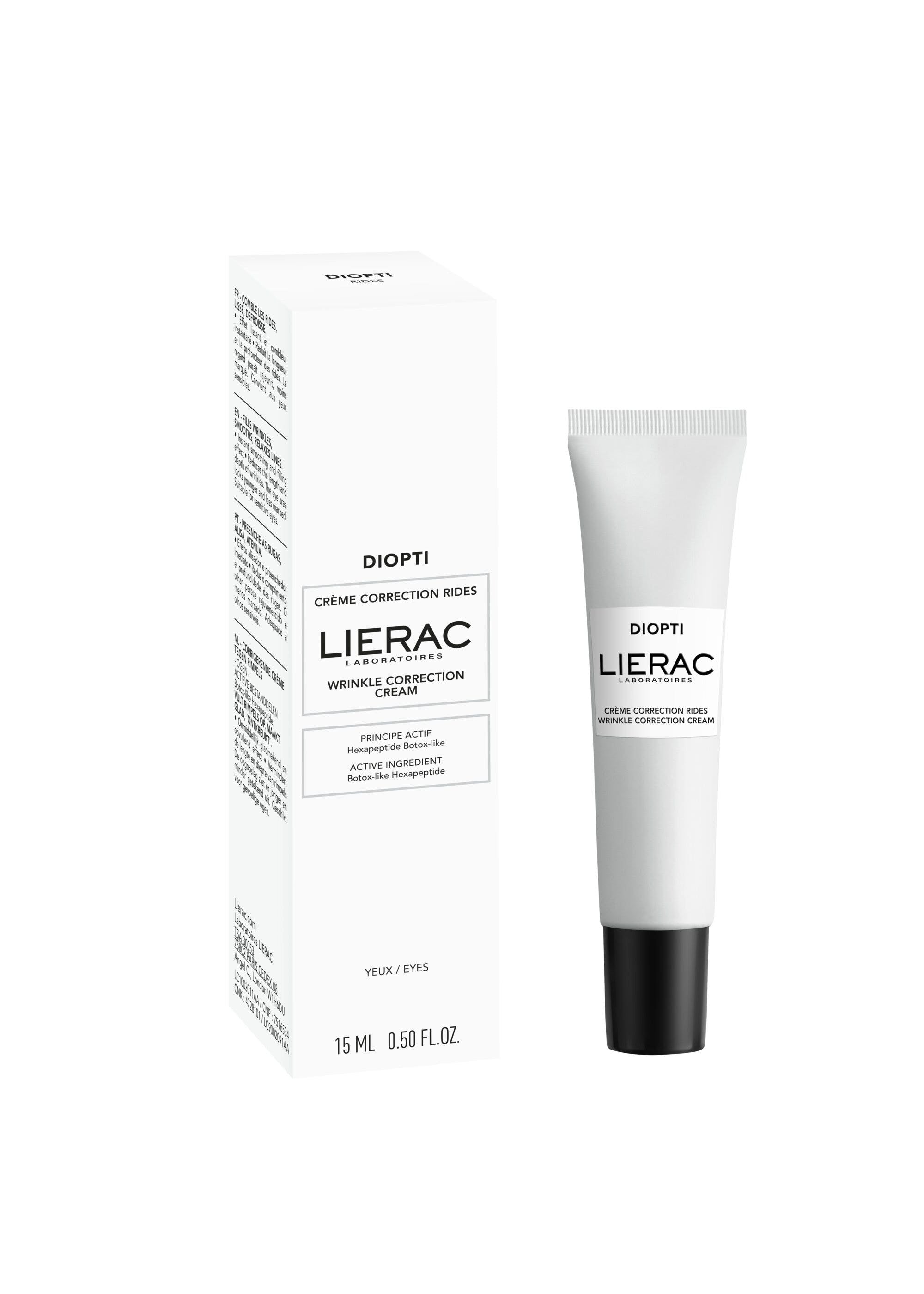 Lierac Diopti Crema Correzione Rughe Levigante E Rimpolpante 15 ml