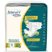 Serenity Soft Dry Sensitive Pannolone Mutandina Extra Taglia M 15 Pezzi