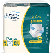 Serenity Soft Dry Sensitive Pants Extra Taglia M 12 Pezzi