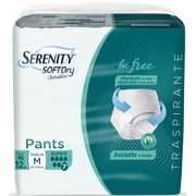 Serenity Soft Dry Sensitive Pants Super Taglia M 12 Pezzi