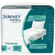 Serenity Soft Dry Sensitive Almohadilla Absorbente Super 60x90 15 unidades