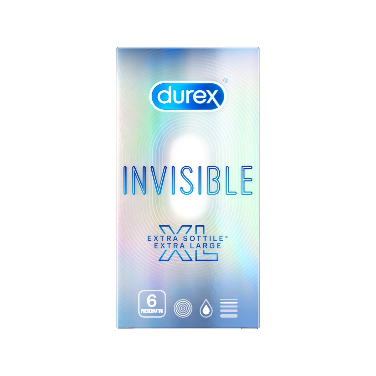 Durex Invisible XL Profilattico 6 Pezzi