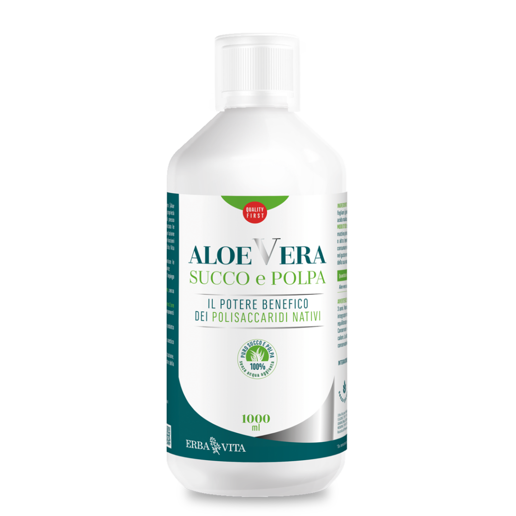 Erba Vita Aloe Vera Succo E Polpa 1000ml
