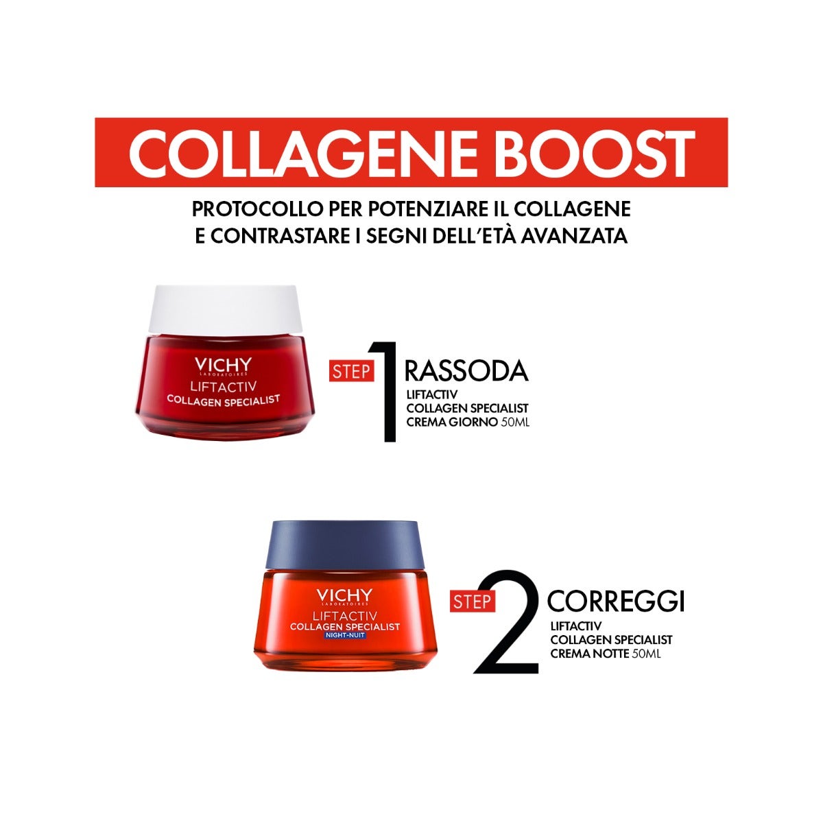 Vichy Cofanetto Liftactiv Collagen Specialist Crema Giorno 50 ml + Crema Notte 50ml