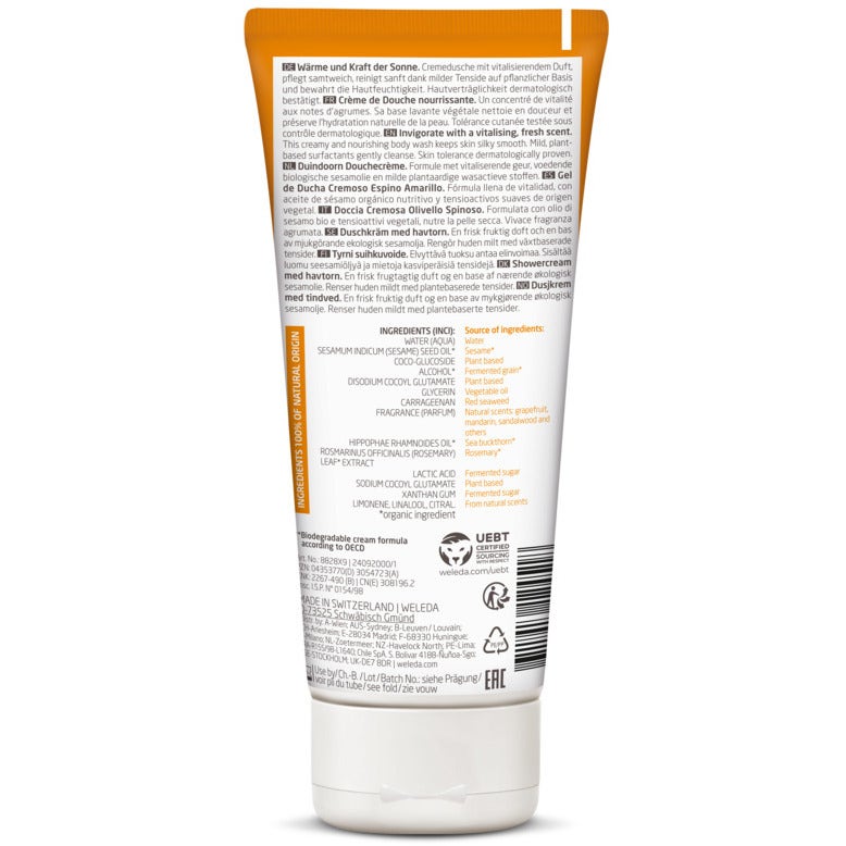Weleda Ducha Cremosa Espino Amarillo 200ml-4