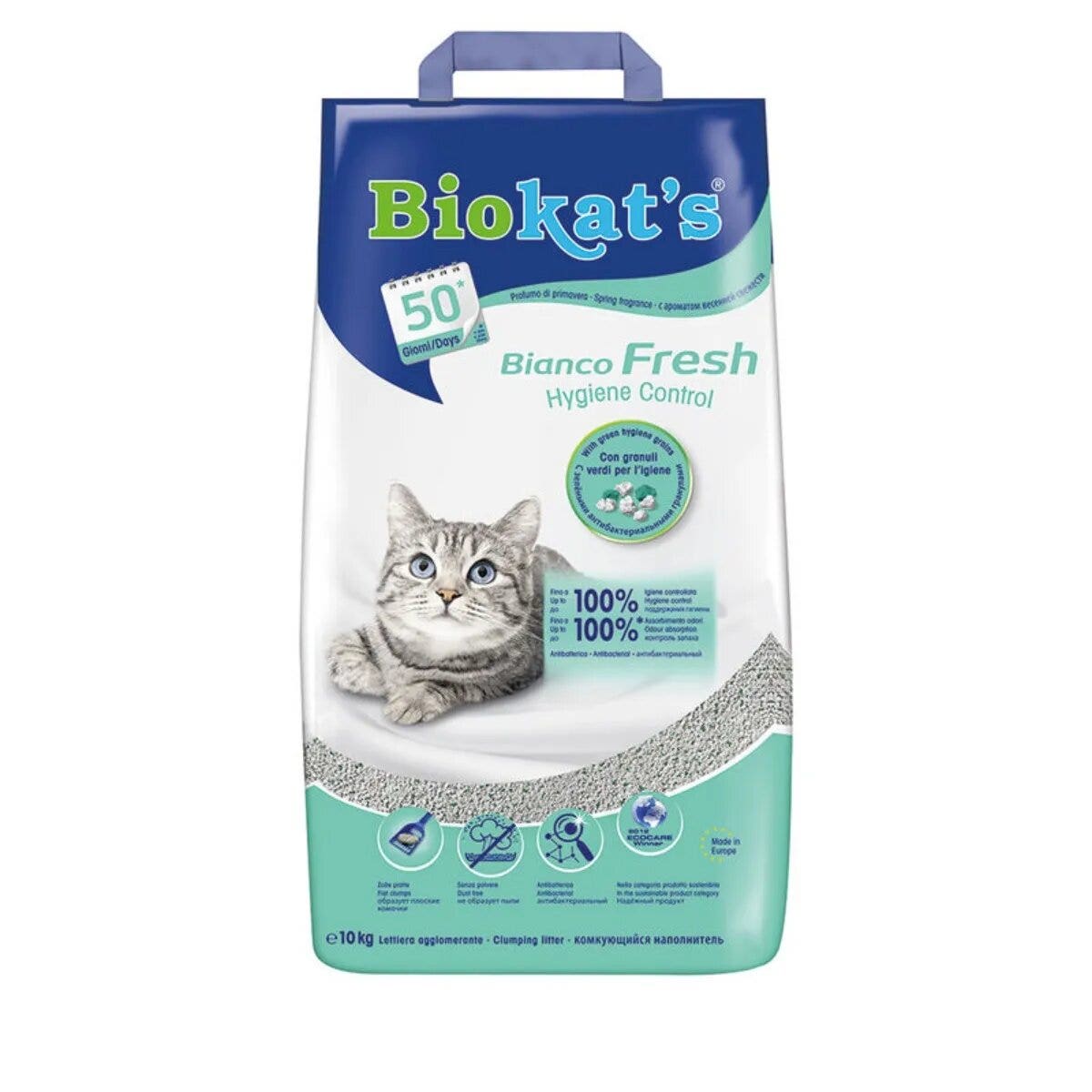 Biokat's Bianco Fresh Arena para gatos de arcilla natural 10 kg