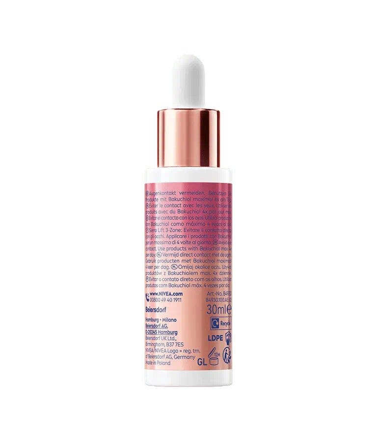 Nivea Cellular Expert Lift 3-zone Lift Serum 30ml Sérum Facial Efecto Lifting Rostro Cuello y Escote-4