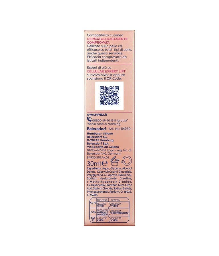 Nivea Cellular Expert Lift 3-zone Lift Serum 30ml Sérum Facial Efecto Lifting Rostro Cuello y Escote-5