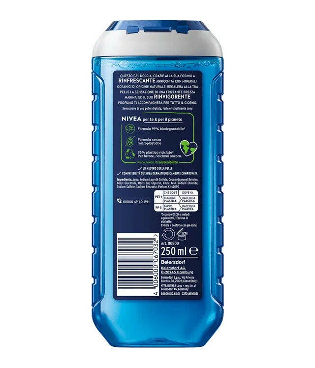 Nivea Men Champú y gel de ducha Fresh Ocean 250 ml