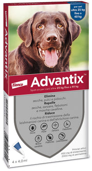 Advantix Spot On Per Cani da 25 a 40 Kg Soluzione 4 Pipette da 4,0 ml-2