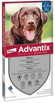 Advantix Spot On Per Cani da 25 a 40 Kg Soluzione 6 Pipette da 4,0 ml-4