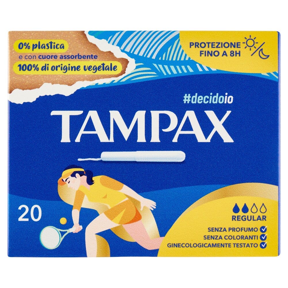 Tampax Azul Caja Regular 20 Piezas-3