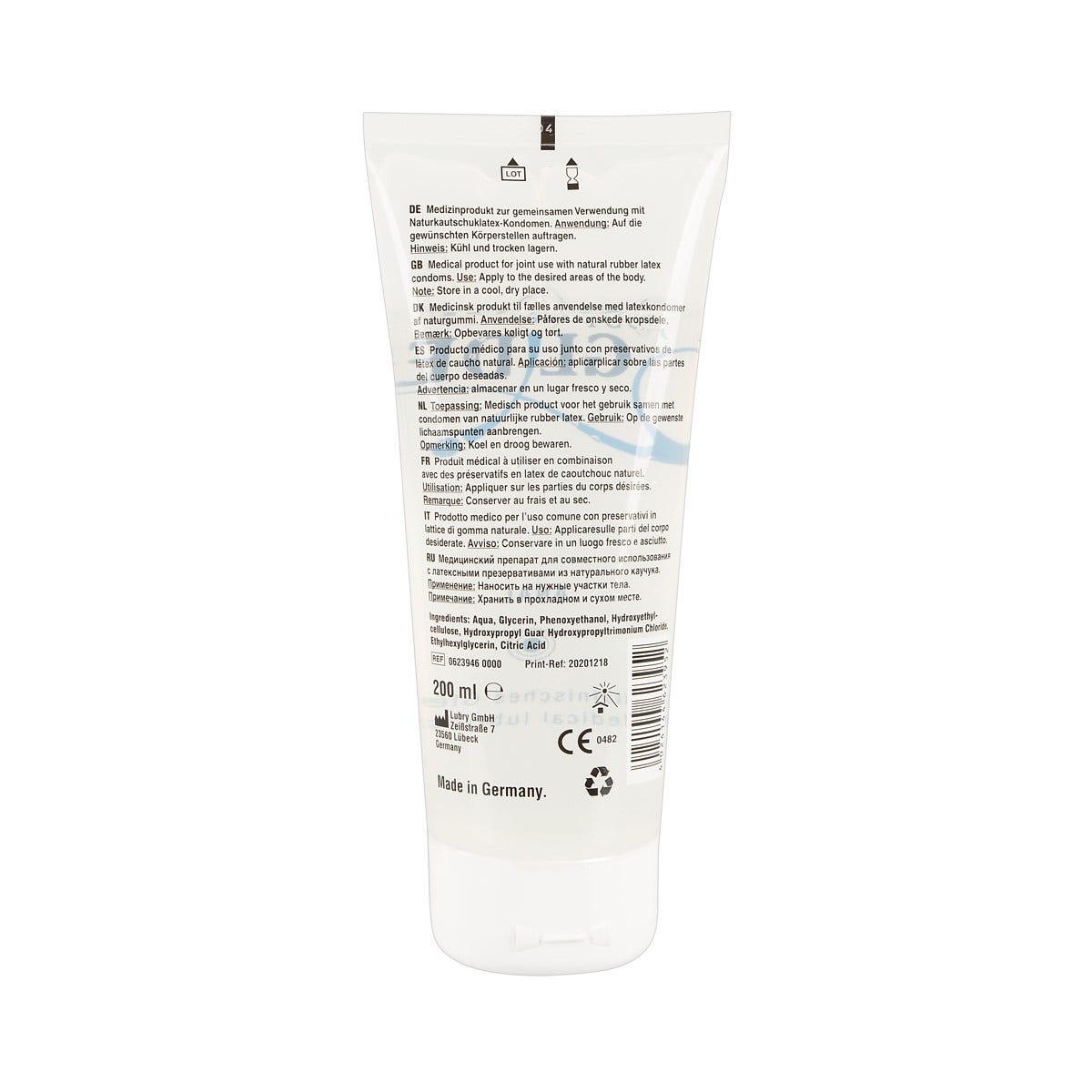 Just Glide Lubrificante Anale A Base D'acqua 200ml