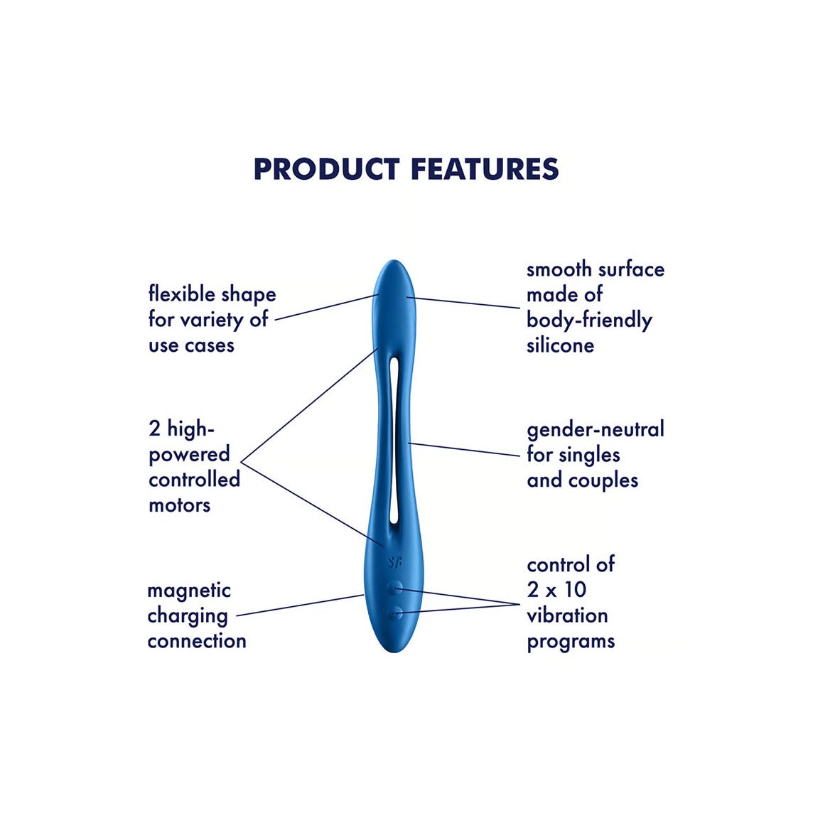 Satisfyer Elastic Game Multi Vibratore Blu