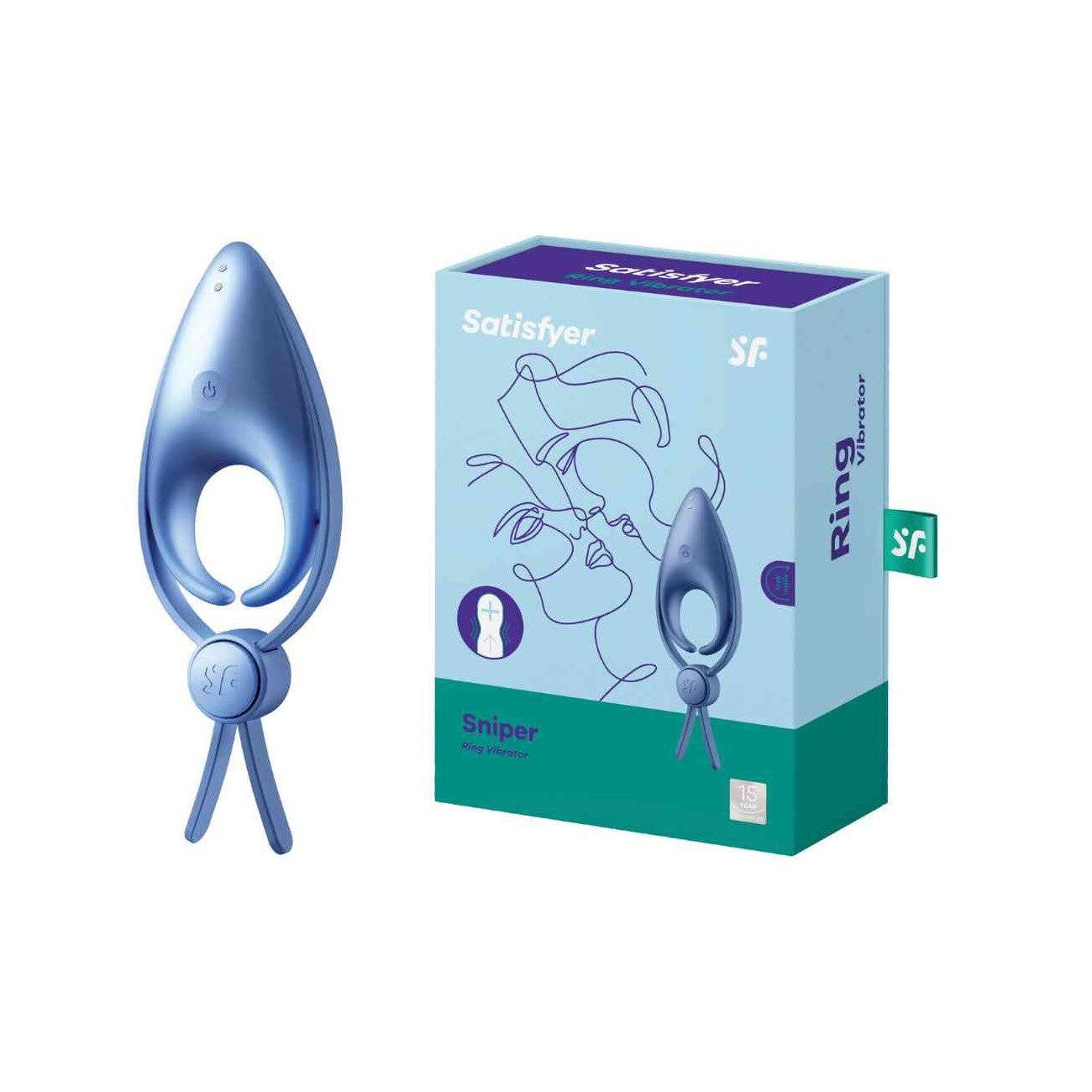 Satisfyer Sniper Anello Vibrante Blu