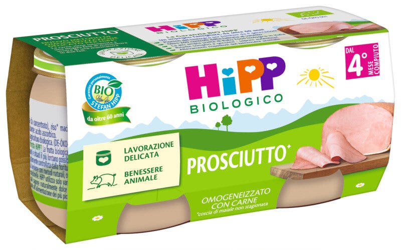Hipp Puré de jamón 2 x 80 g 4 meses+