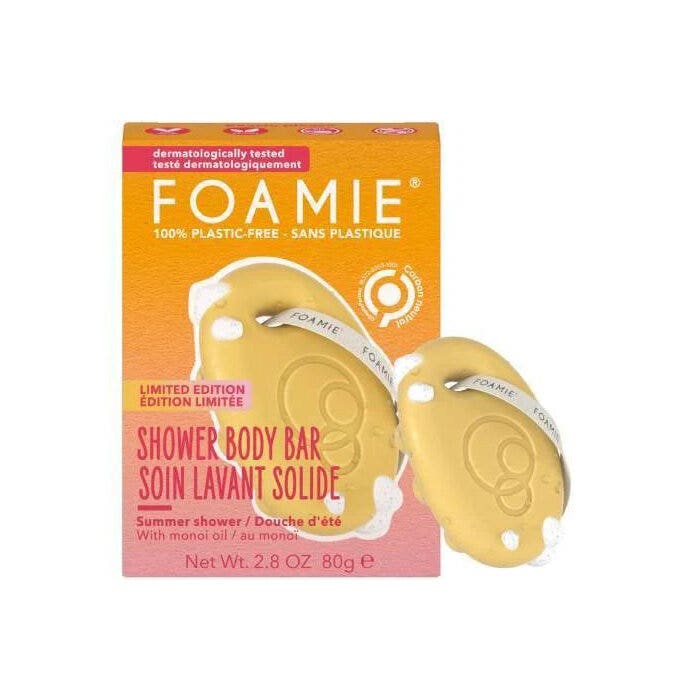 Foamie Jabón de ducha sólido en barra Beach Please 80 g
