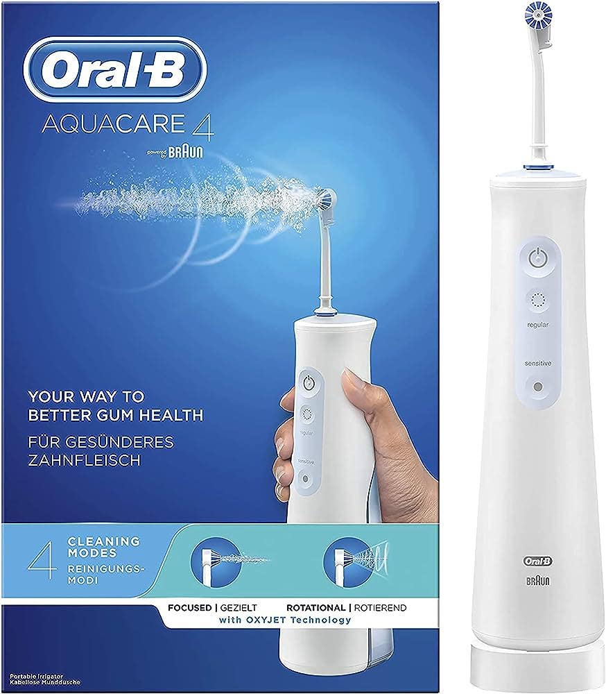Oral-B Irrigador dental portátil Aquacare con tecnología Oxyjet
