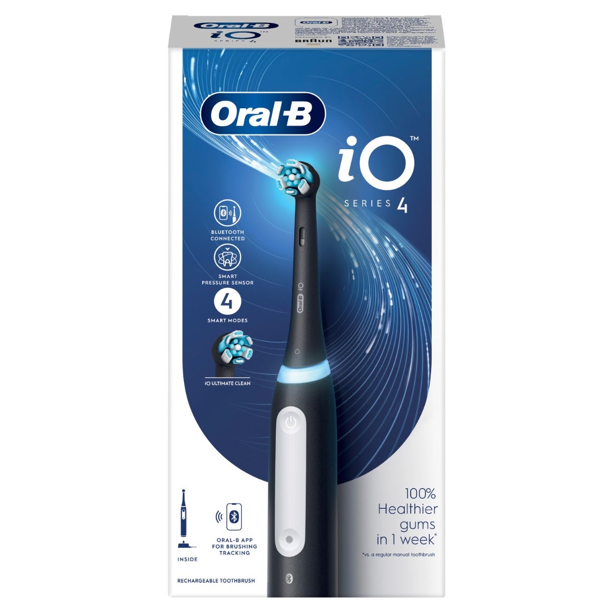 Oral-B iO 4 Spazzolino Elettrico Ricaricabile Nero