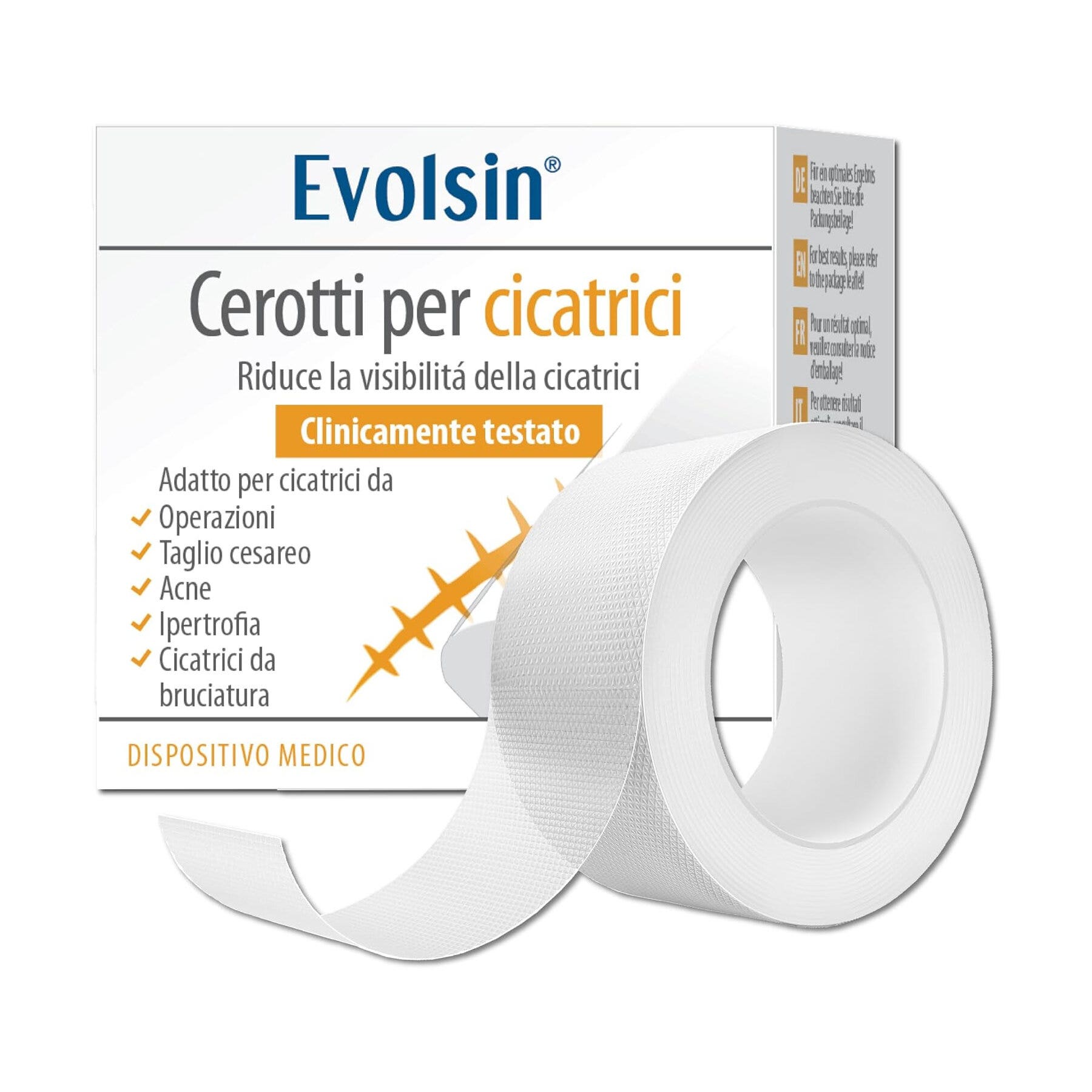 Evolsin Parche transparente para todo tipo de cicatrices 2 metros