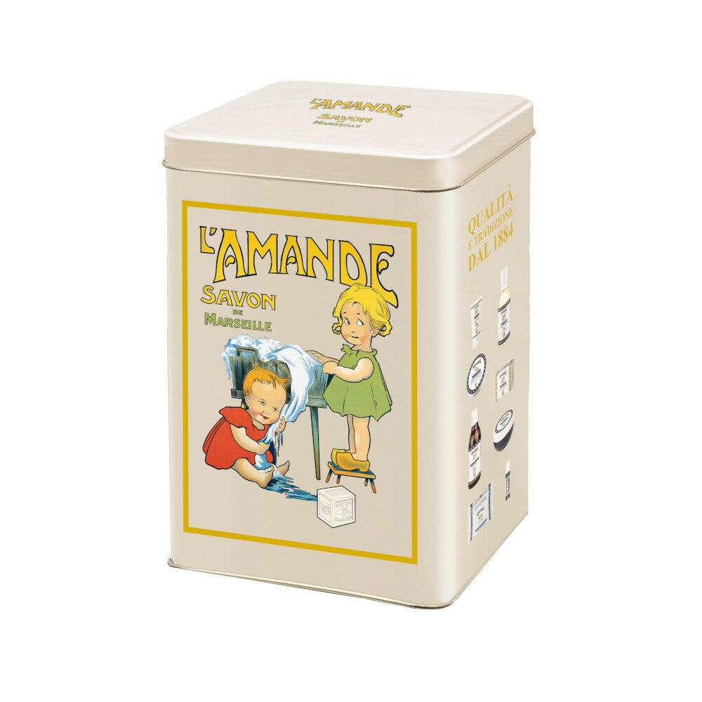L'Amande Tin Box Aromatique Boite Oliva Crema de Manos + Barra de Labios + Jabón-2