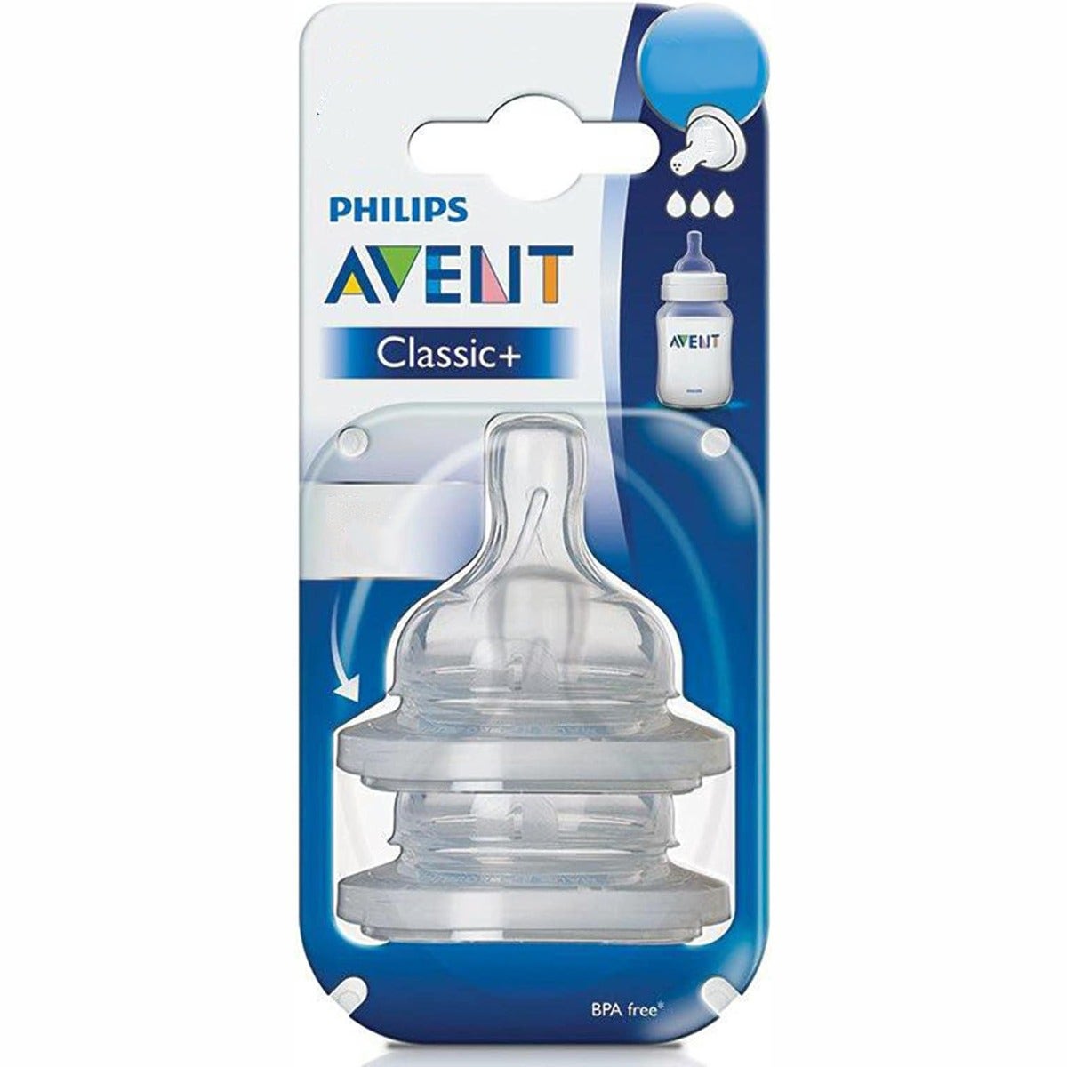 Avent Tetina Flujo Lento 2 Orificios 2 Piezas-2