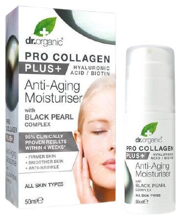 Dr Organic Pro Black Pearl Crema Viso Anti-Età 50ml