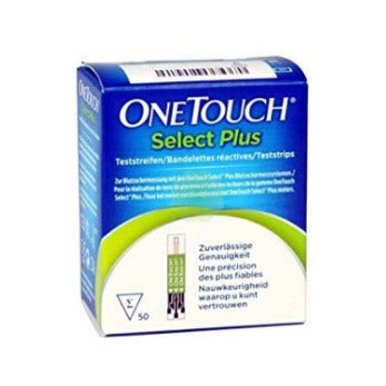 Tiras medidoras de glucosa Onetouch Select Plus 50 tiras-2