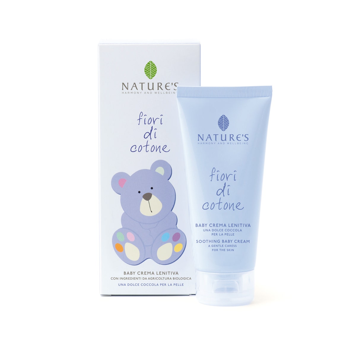 Natures Cotton Flowers Bebé Crema Calmante 100ml-2