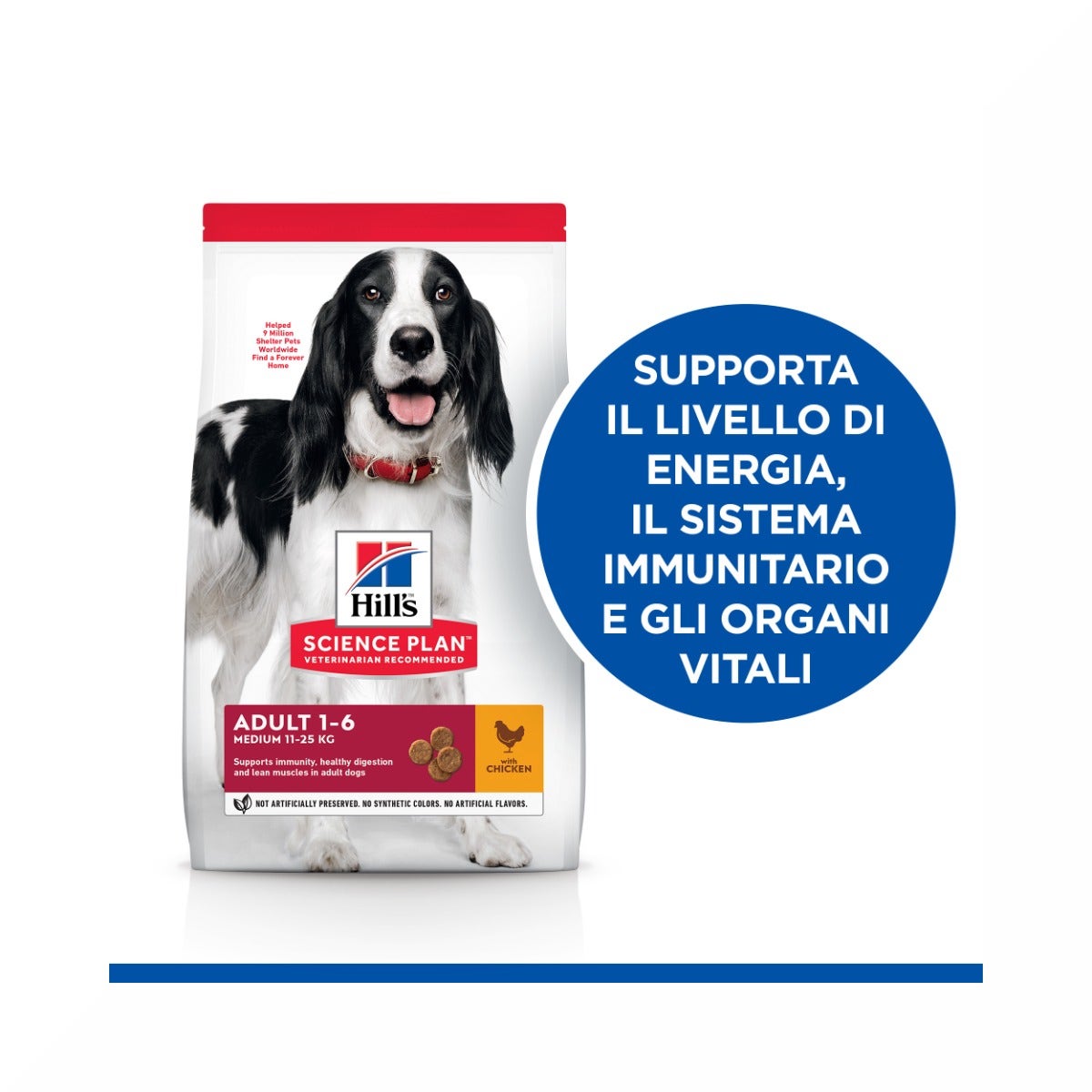 Hill's Science Plan Medium Adult Crocchette con Pollo Per Cani Sacco 14 Kg