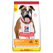 Hill's Science Plan Light Adult Crocchette Con Pollo Per Cani Taglia Media Sacco 14 Kg