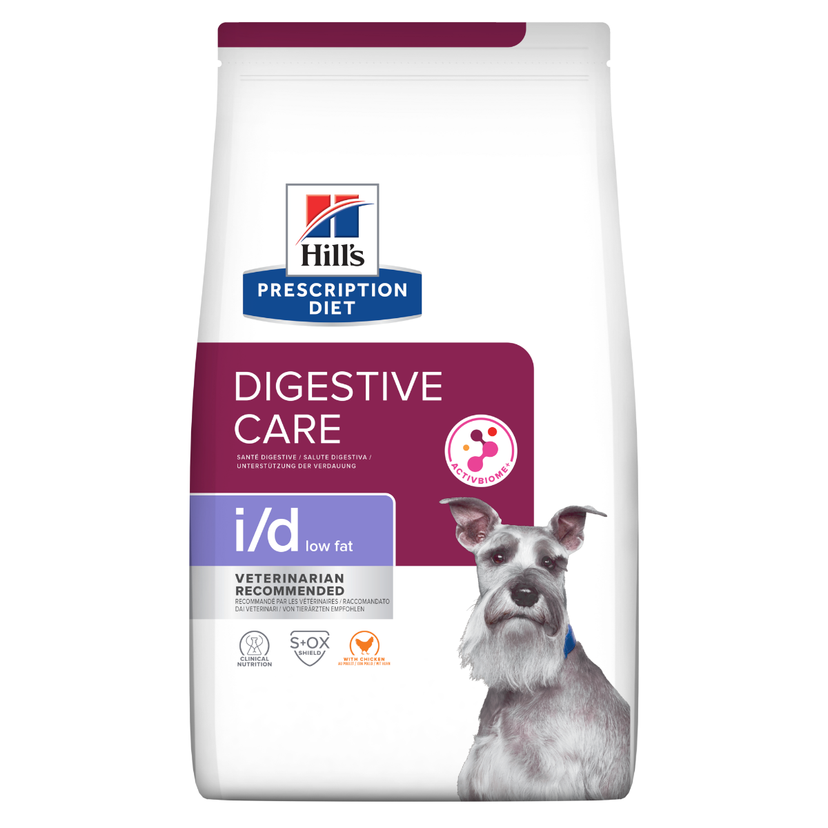 Hill's Prescription Diet I/D Low Fat Crocchette Per Cani Con Pollo Sacco 4kg