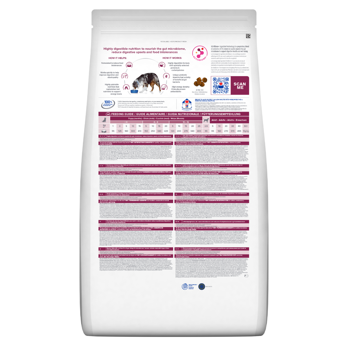 Hill's Prescription Diet I/D Digestive Care Sensitive Crocchette Per Cani Con Uova/Riso Sacco 4kg