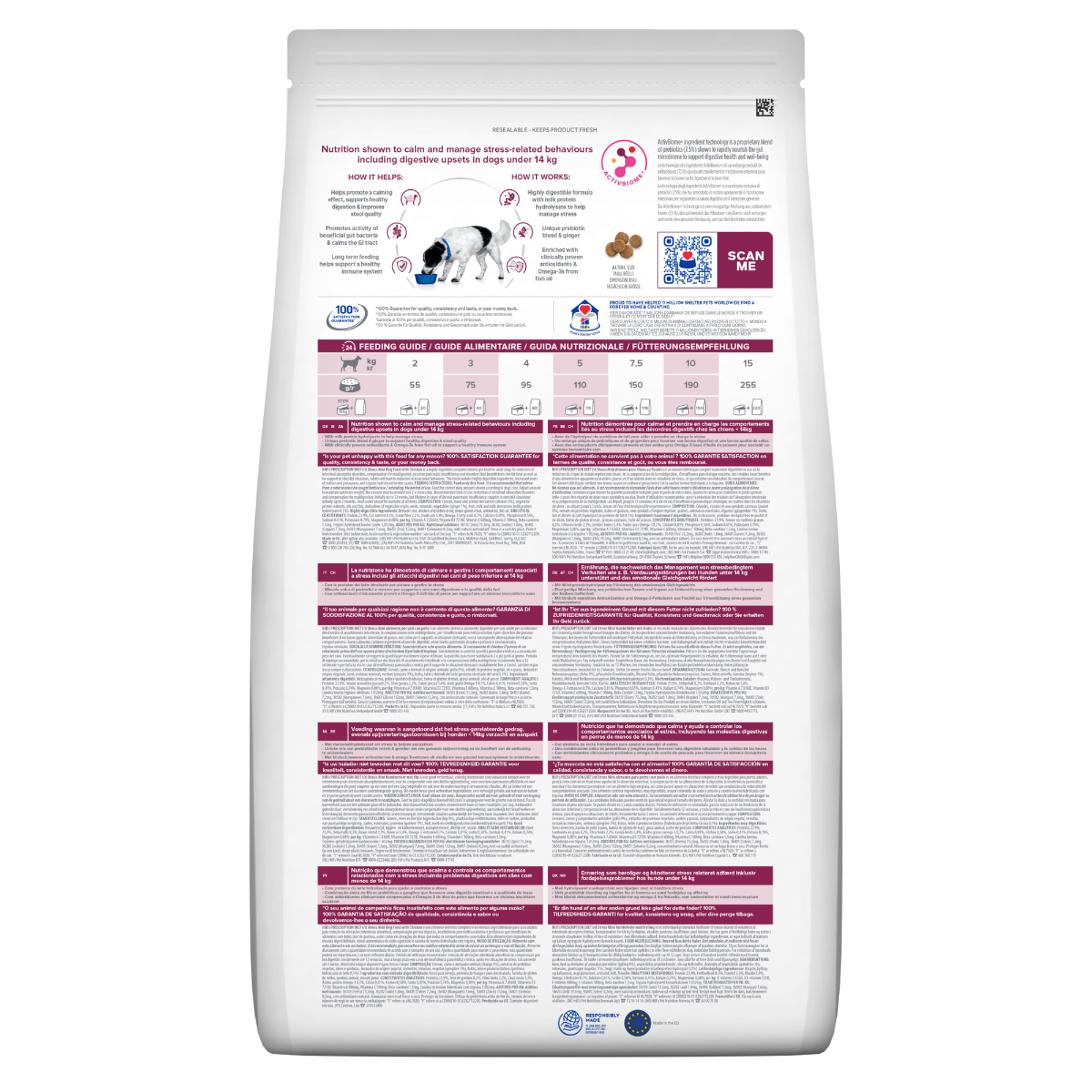 Hill's Prescription Diet I/D Digestive Care Stress Crocchette Per Cani Con Pollo Taglia Mini Sacco 6kg