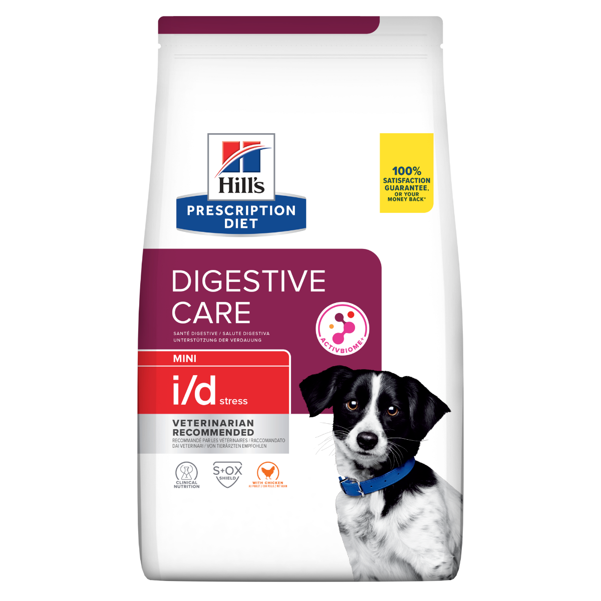 Hill's Prescription Diet I/D Digestive Care Stress Crocchette Per Cani Con Pollo Taglia Mini Sacco 6kg