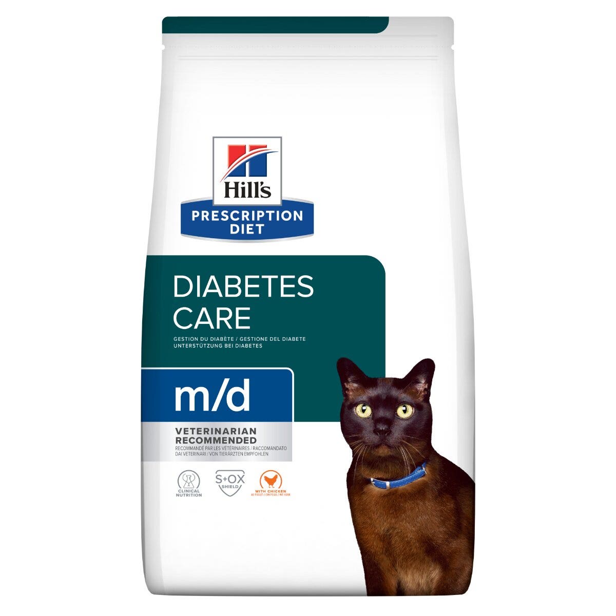 Hill's Prescription Diet M/D Diabets Care Cibo Secco Per Gatti Sacco 3kg